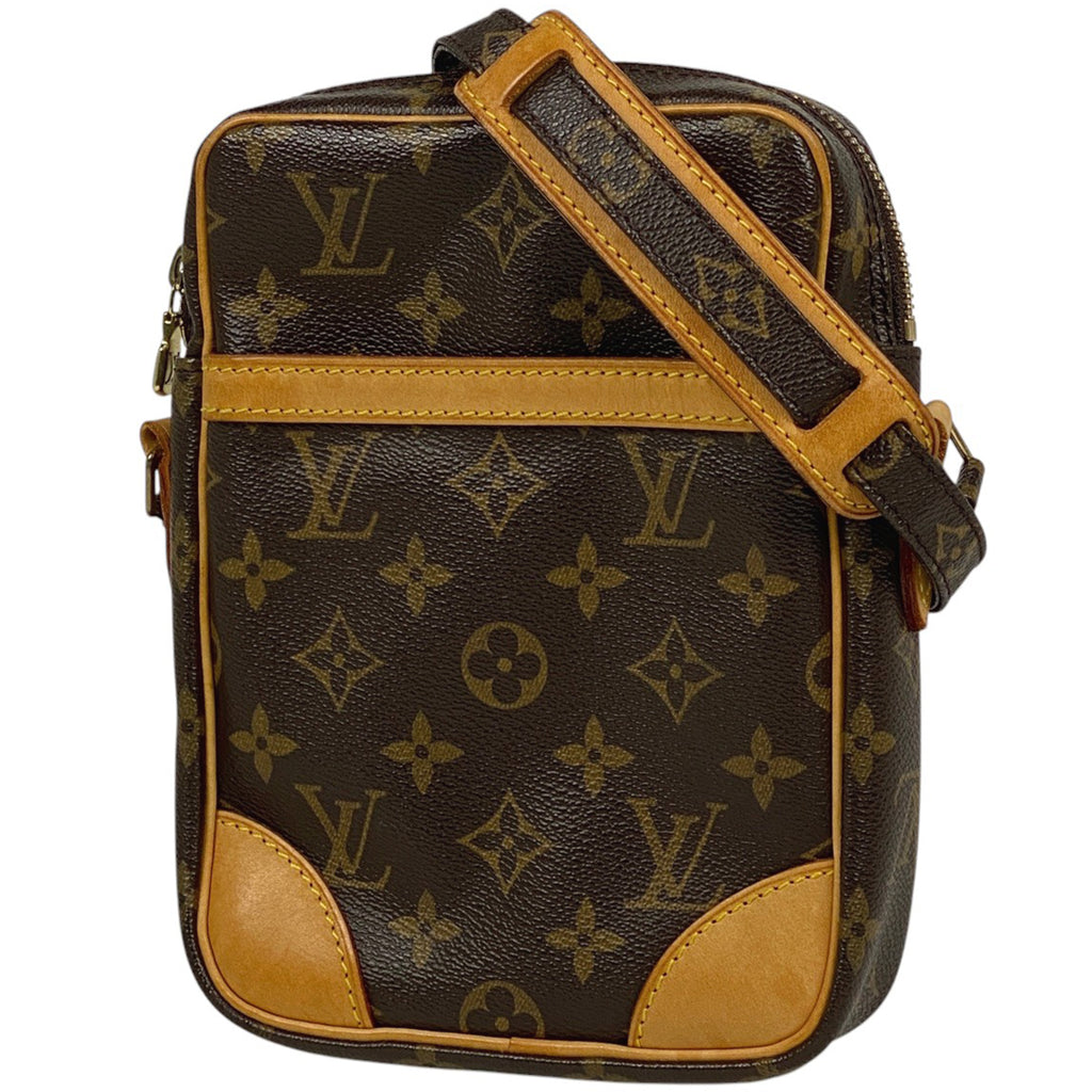 ルイ・ヴィトン ダヌーブ 斜め掛け ショルダーバッグ モノグラム ブラウン M45266 レディース 【中古】brbag