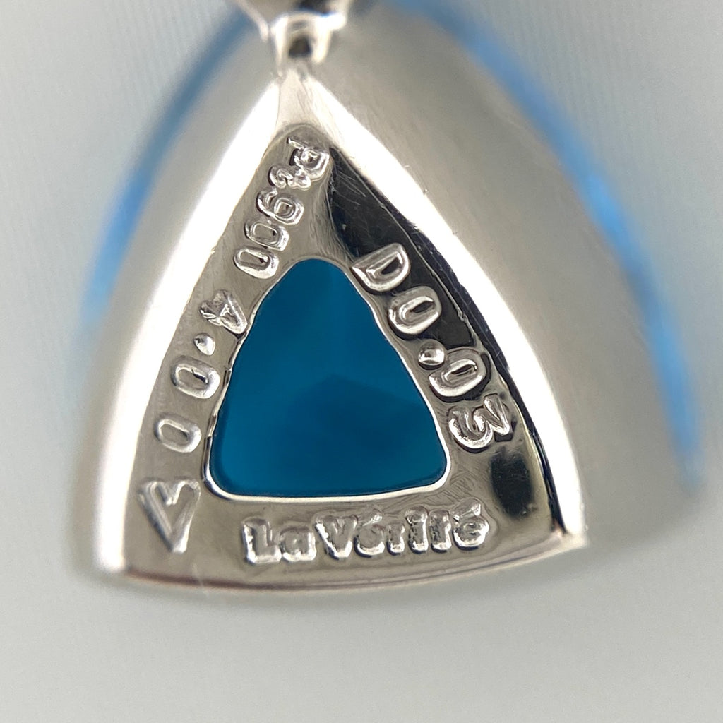 La verite ブルートパーズ デザインネックレス プラチナ ペンダント メレダイヤ ダイヤモンド ネックレス Pt900 Pt850 ブルートパーズ レディース 【中古】brjwl