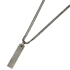 グッチ ロゴプレート ネックレス 2連 ボールチェーン ネックレス シルバー925 シルバー レディース 【中古】bracc