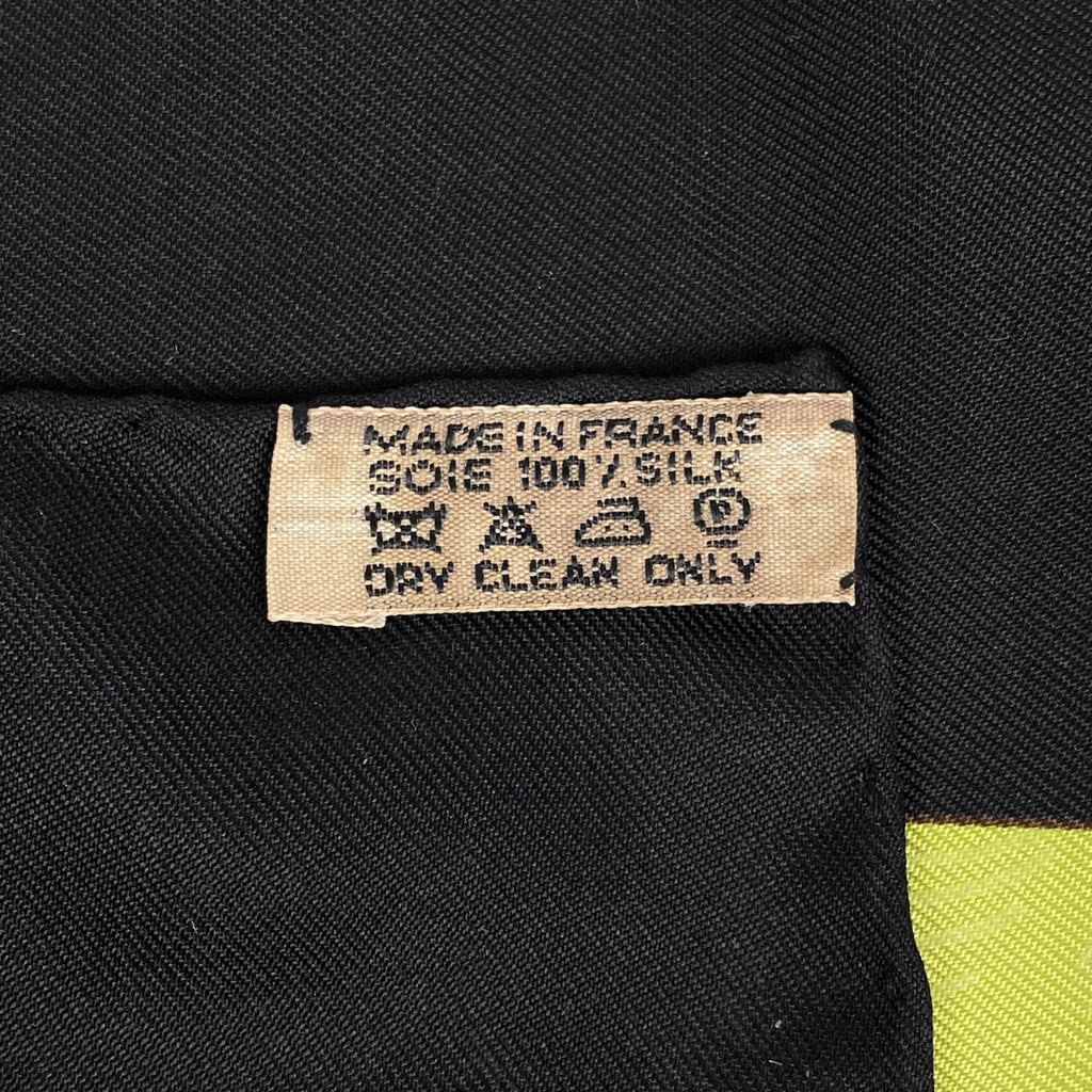 エルメス カレ 90 BRAZIL detail ブラジル ディテイル スカーフ シルク ブラック マルチカラー レディース 【中古】brbag