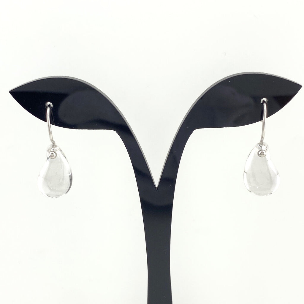 ティファニー ティアドロップ ピアス プラチナ エルサ・ペレッティ ロッククリスタル クォーツ 水晶 ピアス Pt950 レディース 【中古】brjwl