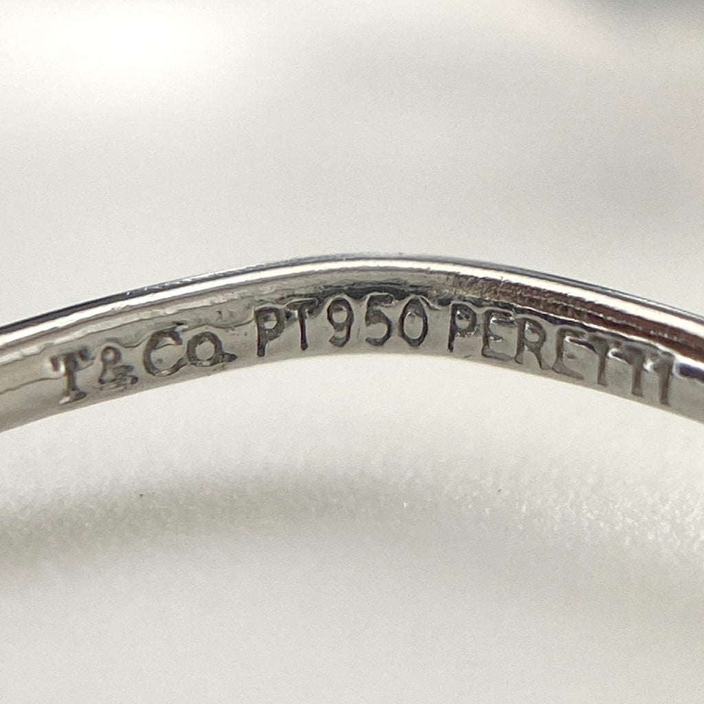 ティファニー ティアドロップ ピアス プラチナ エルサ・ペレッティ ロッククリスタル クォーツ 水晶 ピアス Pt950 レディース 【中古】brjwl