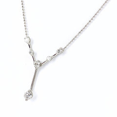 メレダイヤ デザインネックレス プラチナ ペンダント ネックレス Pt850 ダイヤモンド レディース 【中古】nbjwl