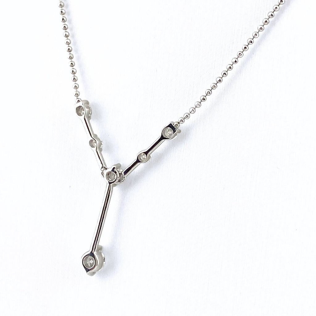 メレダイヤ デザインネックレス プラチナ ペンダント ネックレス Pt850 ダイヤモンド レディース 【中古】nbjwl