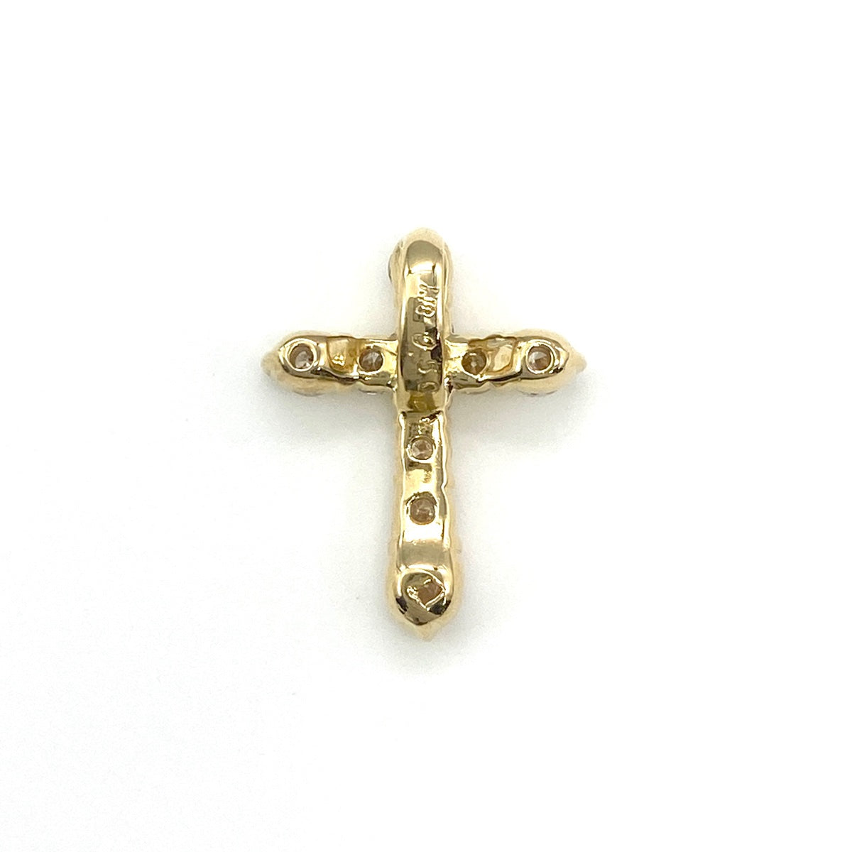 バイセル公式】クロスモチーフ ペンダントトップ YG イエローゴールド