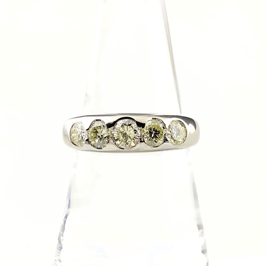 メレダイヤ デザインリング プラチナ 指輪 リング 16号 Pt900 ダイヤモンド レディース 【中古】nbjwl