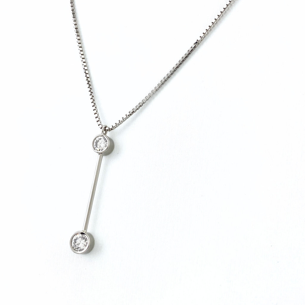 メレダイヤ デザインネックレス プラチナ ペンダント ネックレス Pt850 ダイヤモンド レディース 【中古】nbjwl