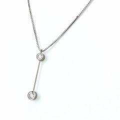 メレダイヤ デザインネックレス プラチナ ペンダント ネックレス Pt850 ダイヤモンド レディース 【中古】nbjwl