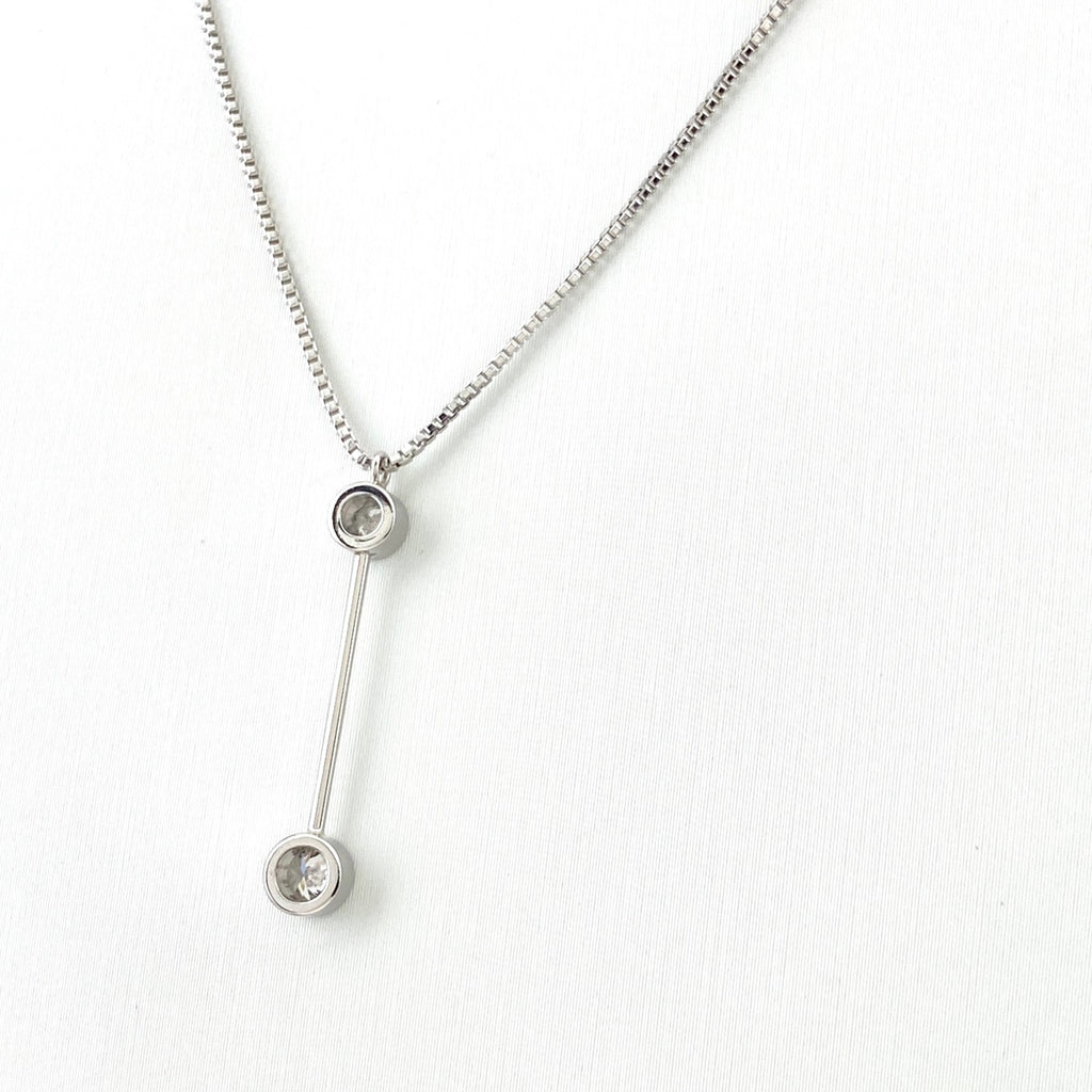 メレダイヤ デザインネックレス プラチナ ペンダント ネックレス Pt850 ダイヤモンド レディース 【中古】nbjwl