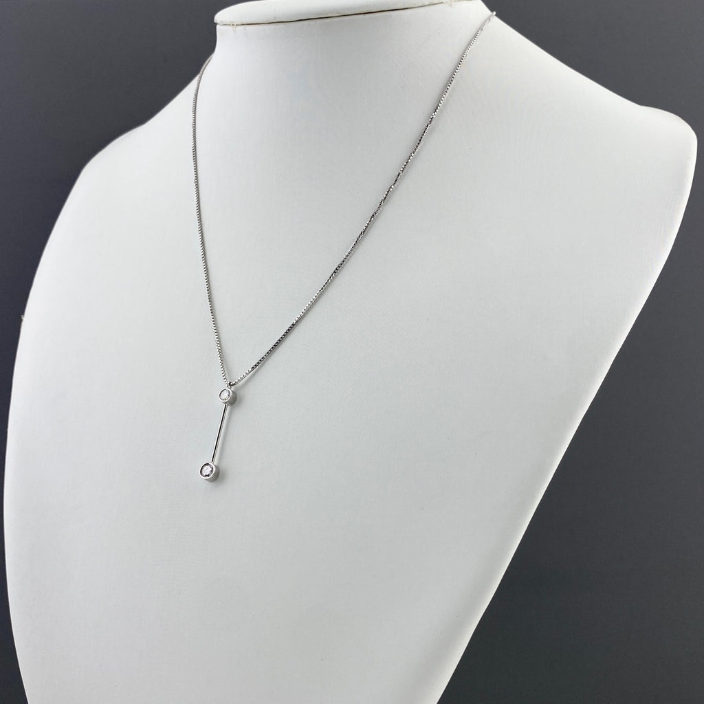 メレダイヤ デザインネックレス プラチナ ペンダント ネックレス Pt850 ダイヤモンド レディース 【中古】nbjwl