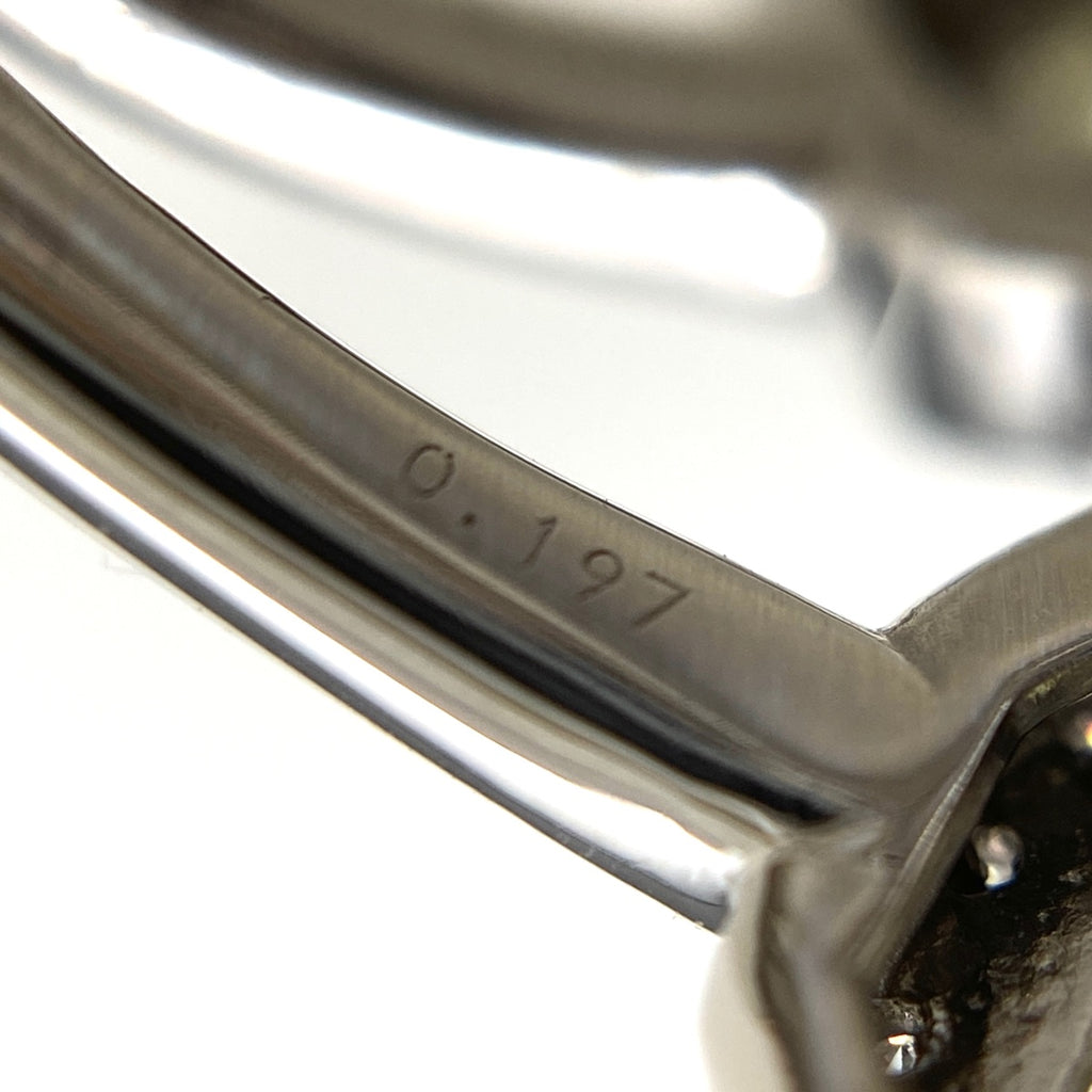 メレダイヤ デザインリング プラチナ 指輪 リング 13号 Pt900 ダイヤモンド レディース 【中古】nbjwl