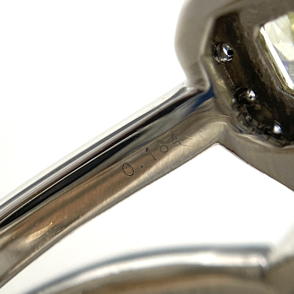 メレダイヤ デザインリング プラチナ 指輪 リング 13号 Pt900 ダイヤモンド レディース 【中古】nbjwl