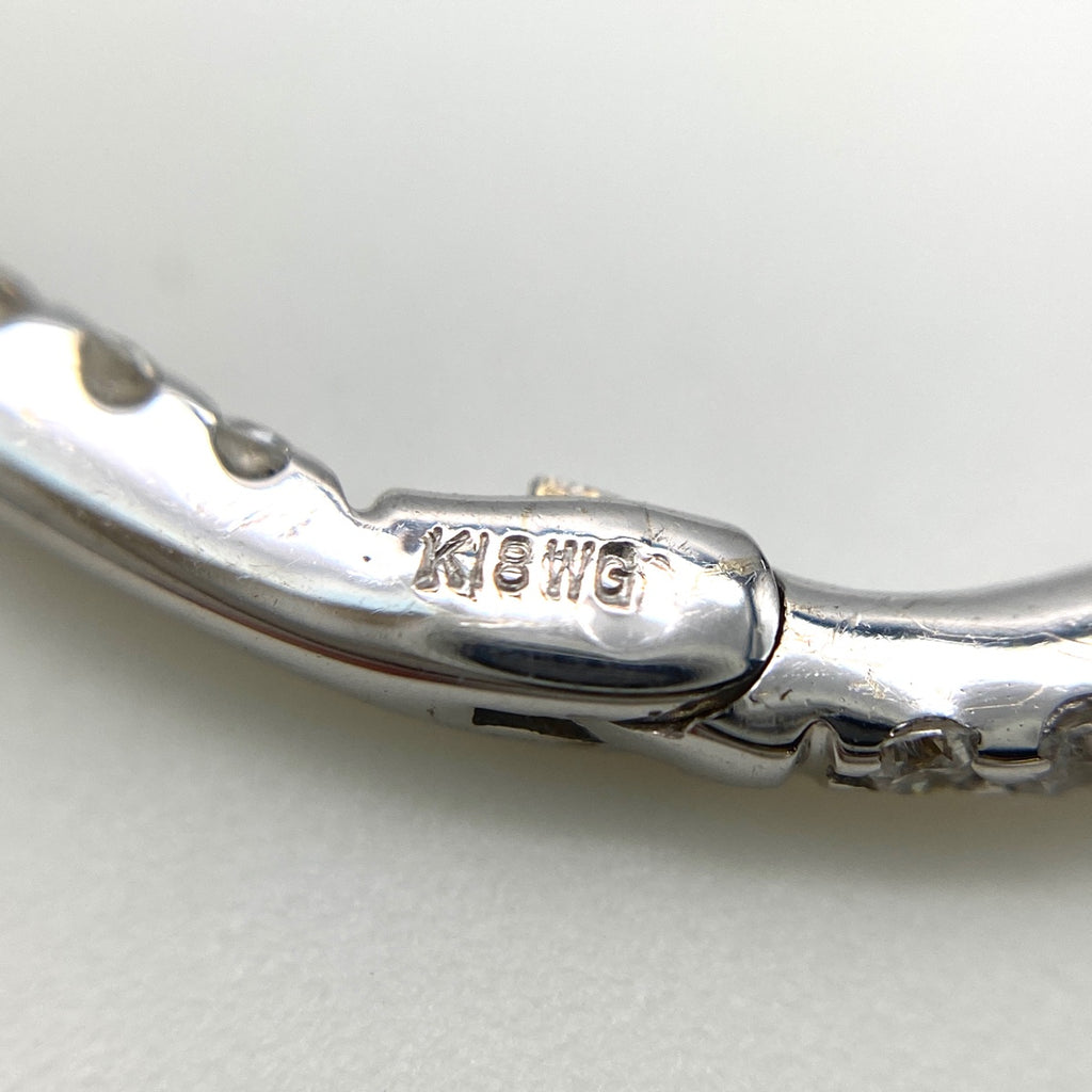 メレダイヤ デザインピアス WG ホワイトゴールド ピアス K18 WG ダイヤモンド レディース 【中古】nbjwl