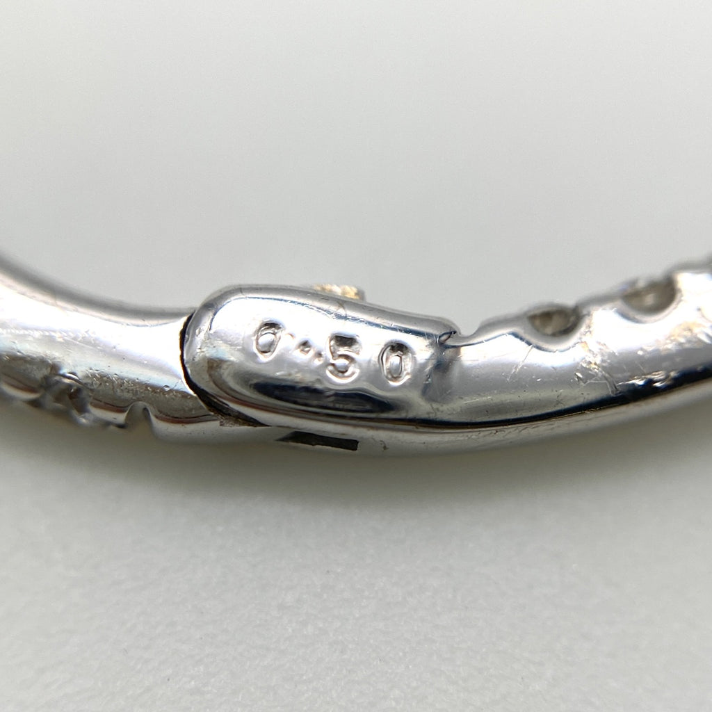 メレダイヤ デザインピアス WG ホワイトゴールド ピアス K18 WG ダイヤモンド レディース 【中古】nbjwl
