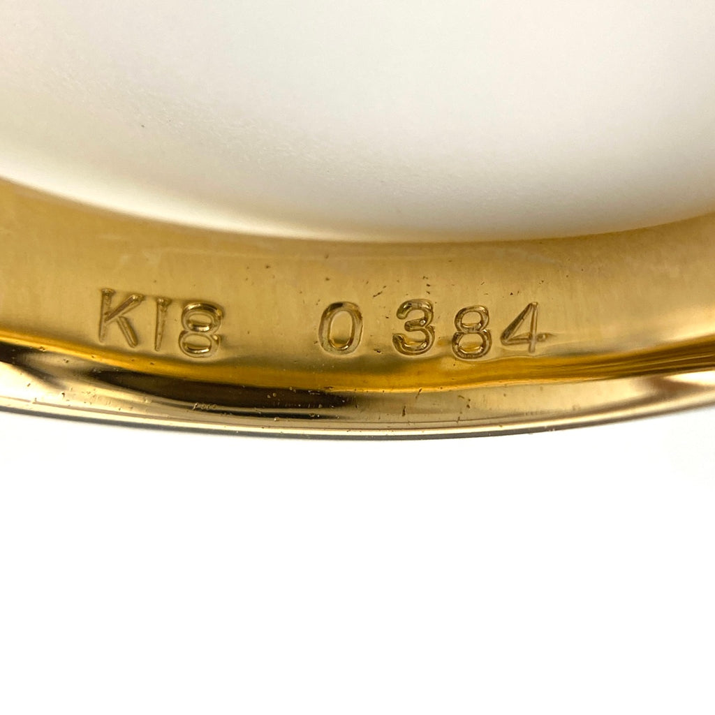 メレダイヤ デザインリング YG イエローゴールド 指輪 リング 13.5号 K18 ダイヤモンド レディース 【中古】nbjwl