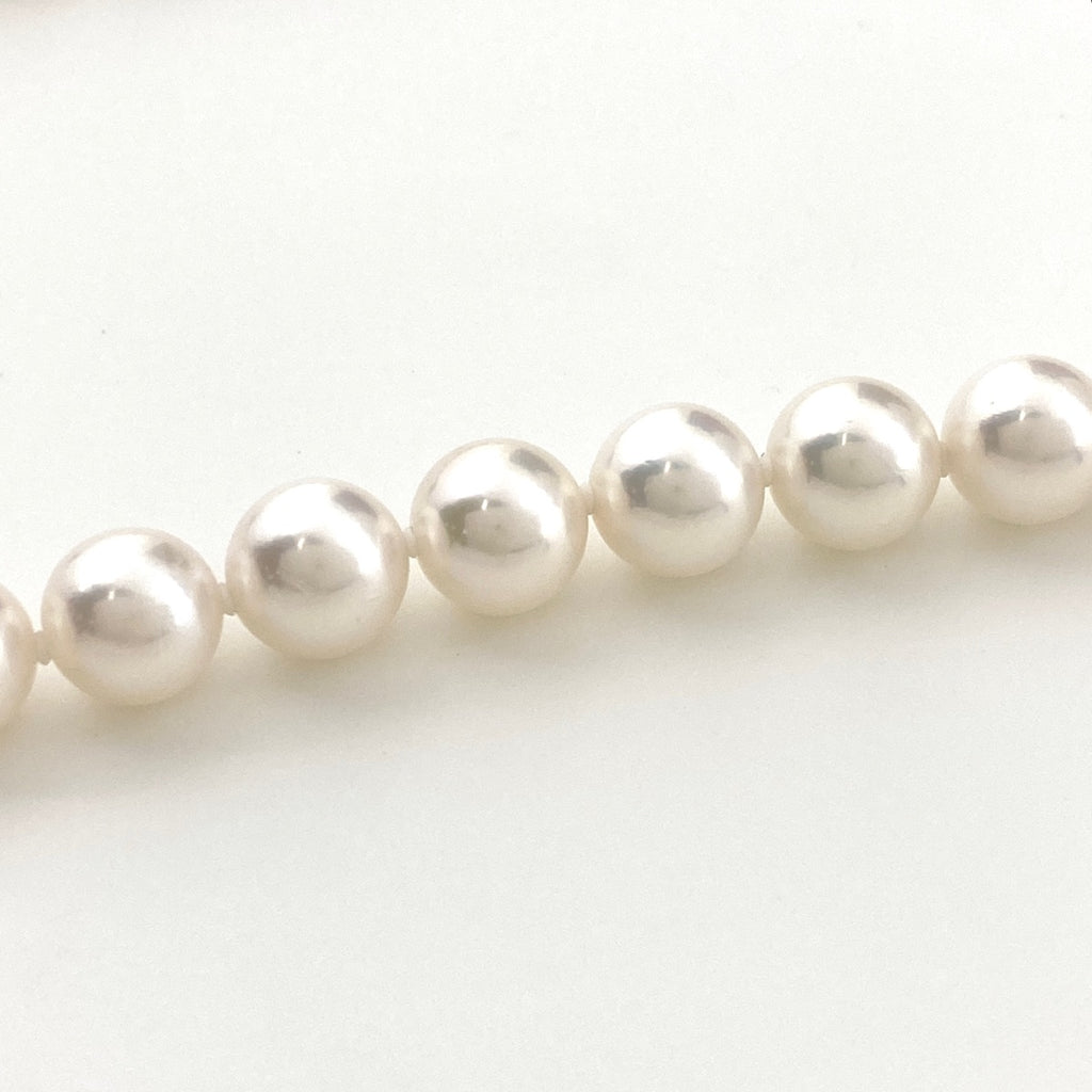 パール デザインネックレス シルバー 真珠 ネックレス SV パール レディース 【中古】nbjwl