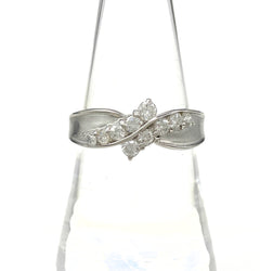 メレダイヤ デザインリング プラチナ 指輪 リング 16.5号 Pt900 ダイヤモンド レディース 【中古】nbjwl