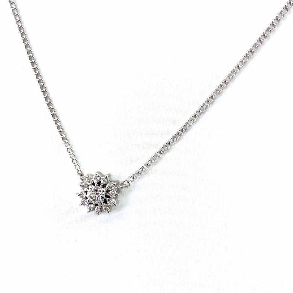 メレダイヤ デザインネックレス プラチナ ペンダント ネックレス Pt850 ダイヤモンド レディース 【中古】nbjwl