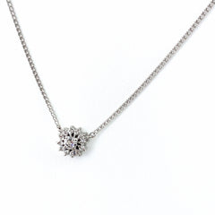 メレダイヤ デザインネックレス プラチナ ペンダント ネックレス Pt850 ダイヤモンド レディース 【中古】nbjwl