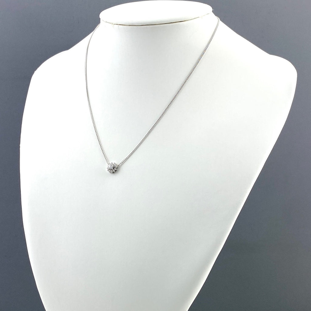 メレダイヤ デザインネックレス プラチナ ペンダント ネックレス Pt850 ダイヤモンド レディース 【中古】nbjwl