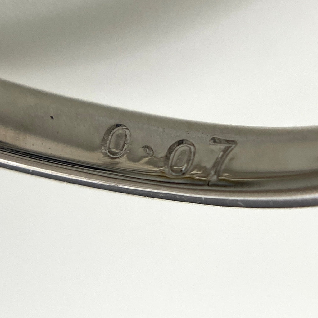 パール デザインリング WG ホワイトゴールド メレダイヤ 指輪 真珠 リング 11号 K18 WG パール レディース 【中古】nbjwl