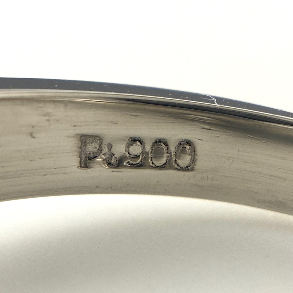 パール デザインリング プラチナ 指輪 メレダイヤ 真珠 リング 9号 Pt900 パール ダイヤモンド レディース 【中古】nbjwl
