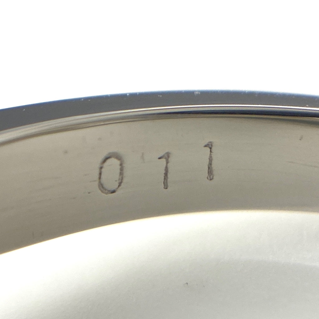 パール デザインリング プラチナ 指輪 メレダイヤ 真珠 リング 9号 Pt900 パール ダイヤモンド レディース 【中古】nbjwl