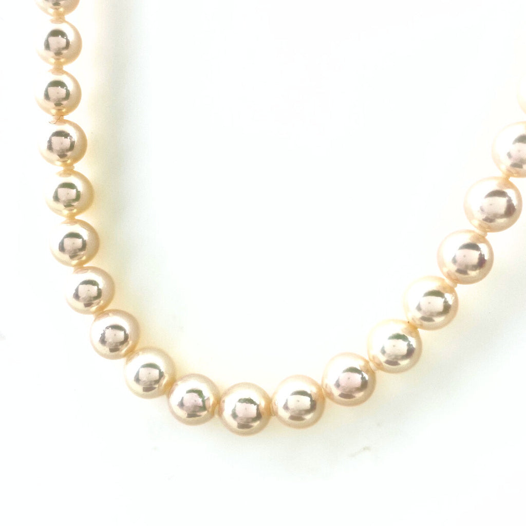 パール デザインネックレス WG ホワイトゴールド 真珠 ネックレス K14 WG パール レディース 【中古】nbjwl