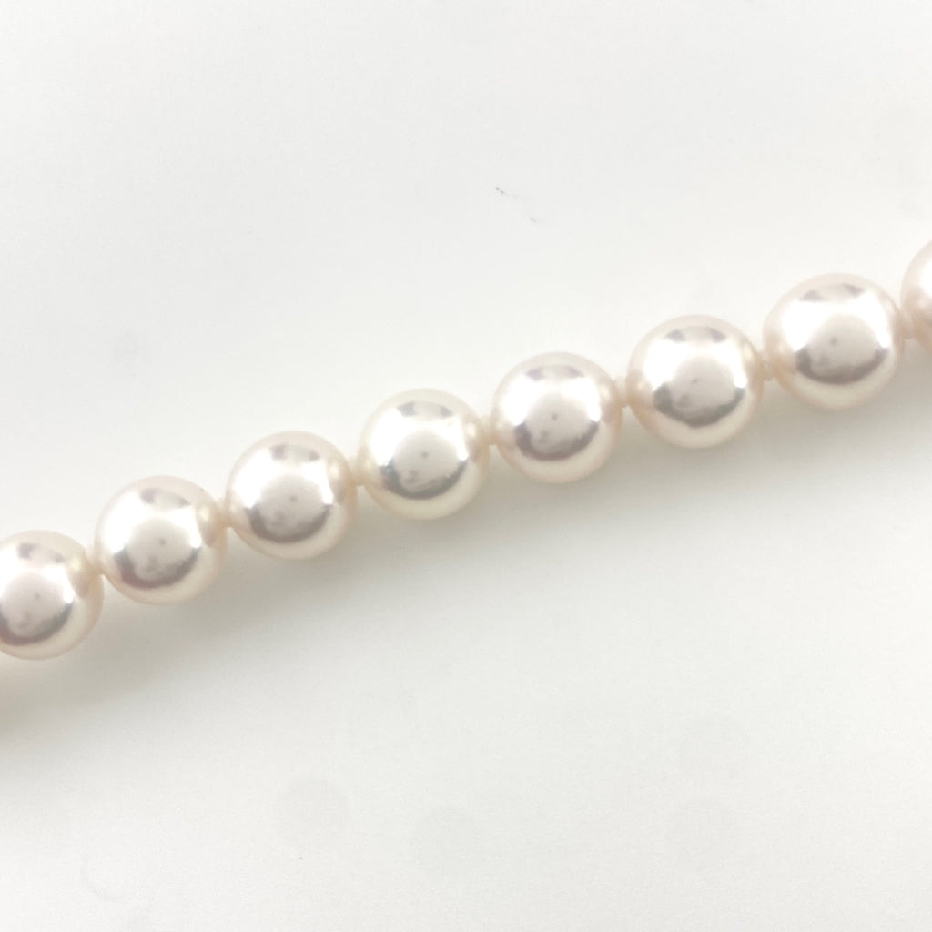 パール デザインネックレス WG ホワイトゴールド 真珠 ネックレス K14 WG パール レディース 【中古】nbjwl