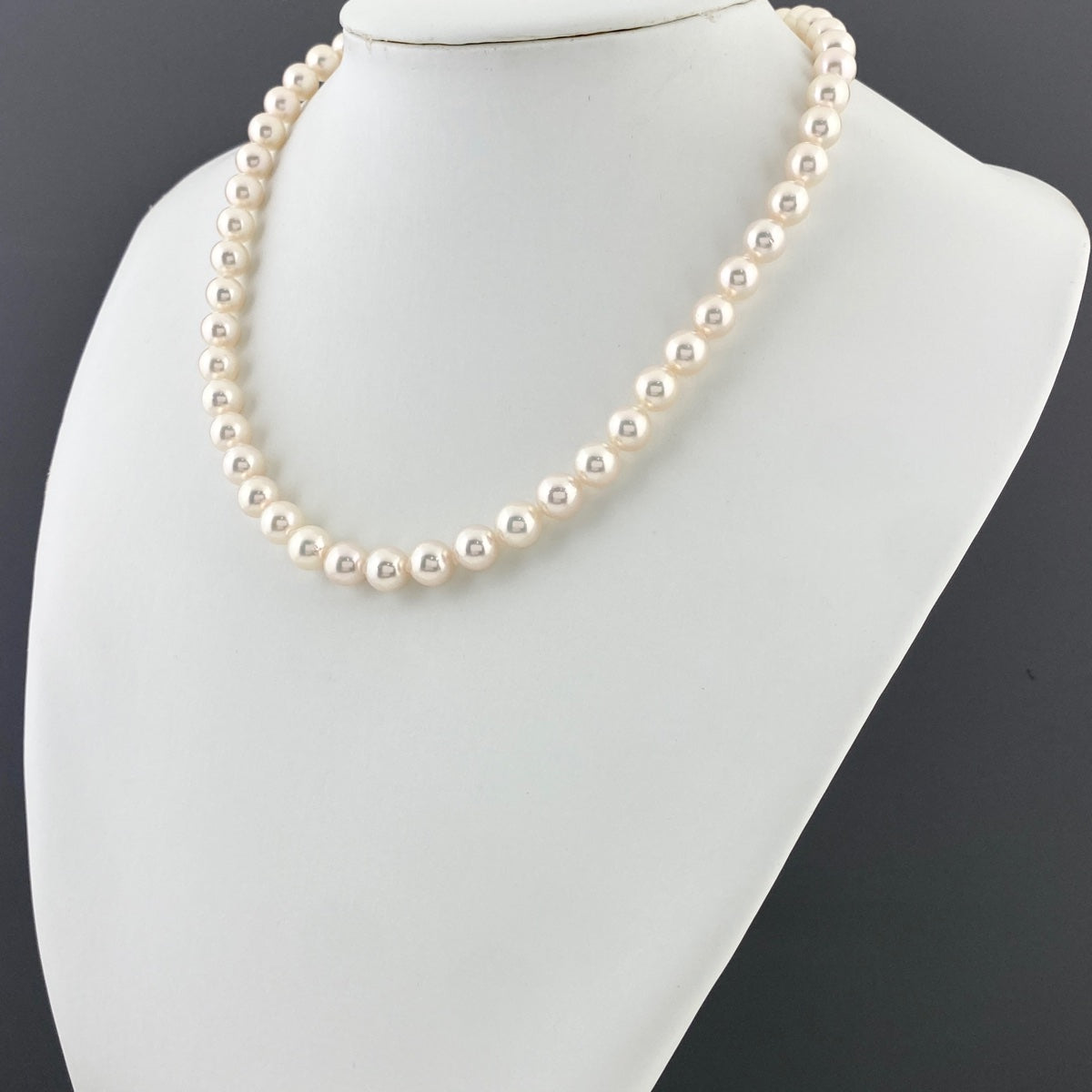 k14wg ホワイトパールネックレス バイセル公式】【在庫一掃】 パール デザインネックレス WG ホワイト
