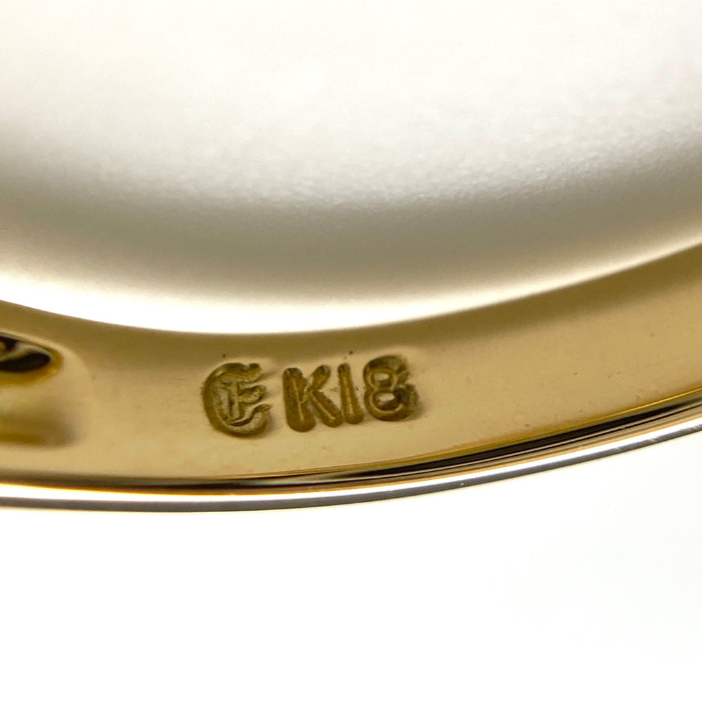 ダイヤモンド デザインリング YG イエローゴールド 指輪 リング 11号 K18 ダイヤモンド レディース 【中古】nbjwl