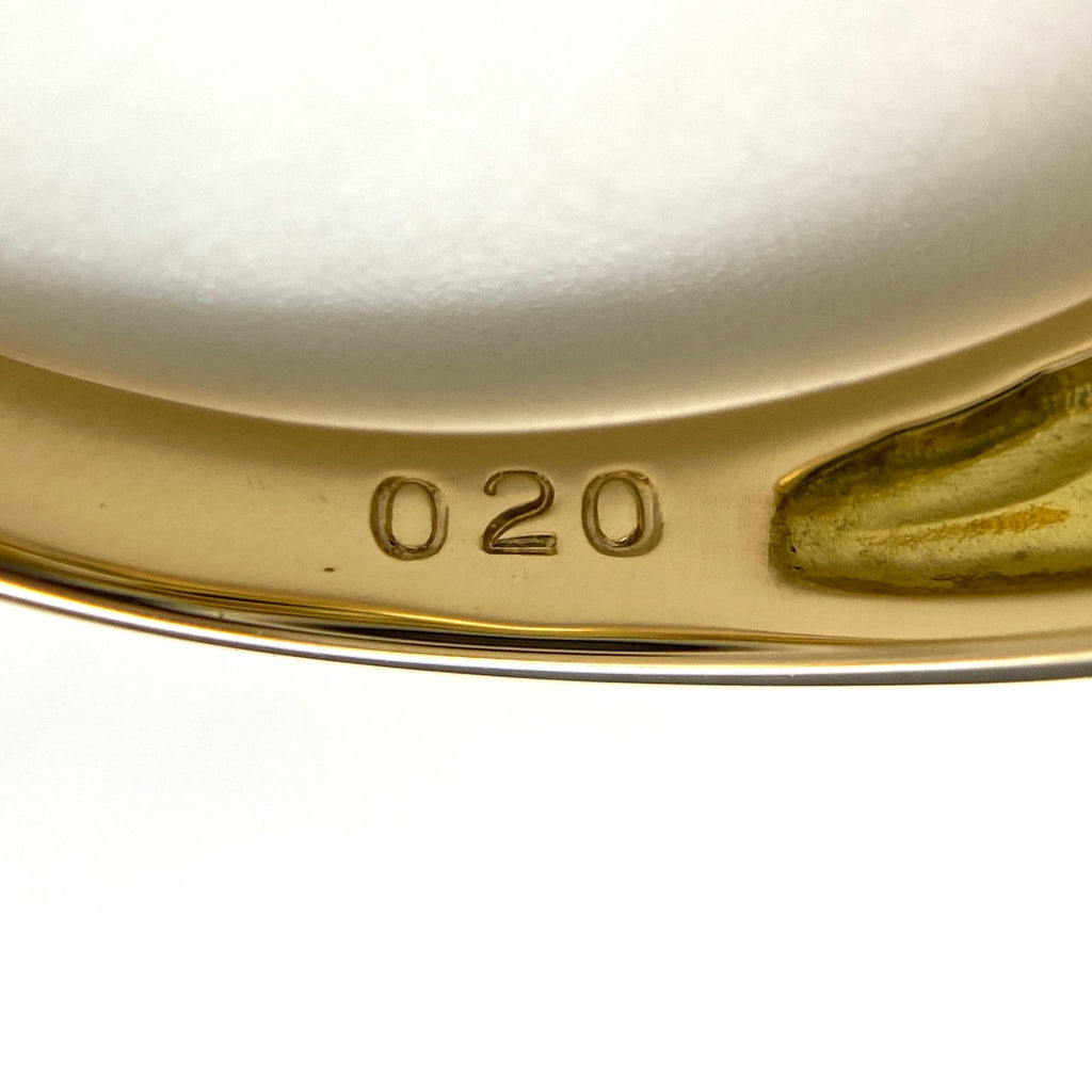 ダイヤモンド デザインリング YG イエローゴールド 指輪 リング 11号 K18 ダイヤモンド レディース 【中古】nbjwl