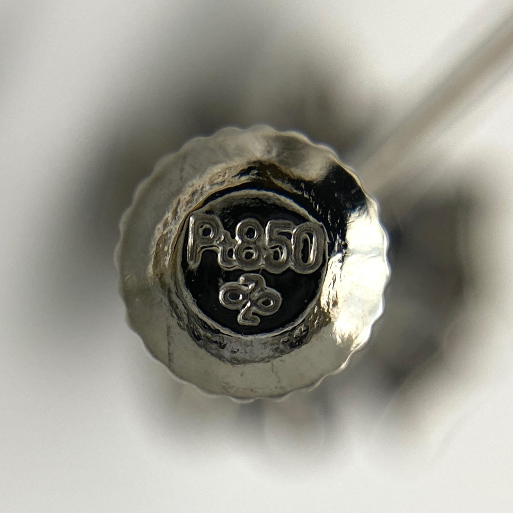 サファイア デザインイヤリング プラチナ メレダイヤ イヤリング Pt850 サファイア ダイヤモンド レディース 【中古】nbjwl