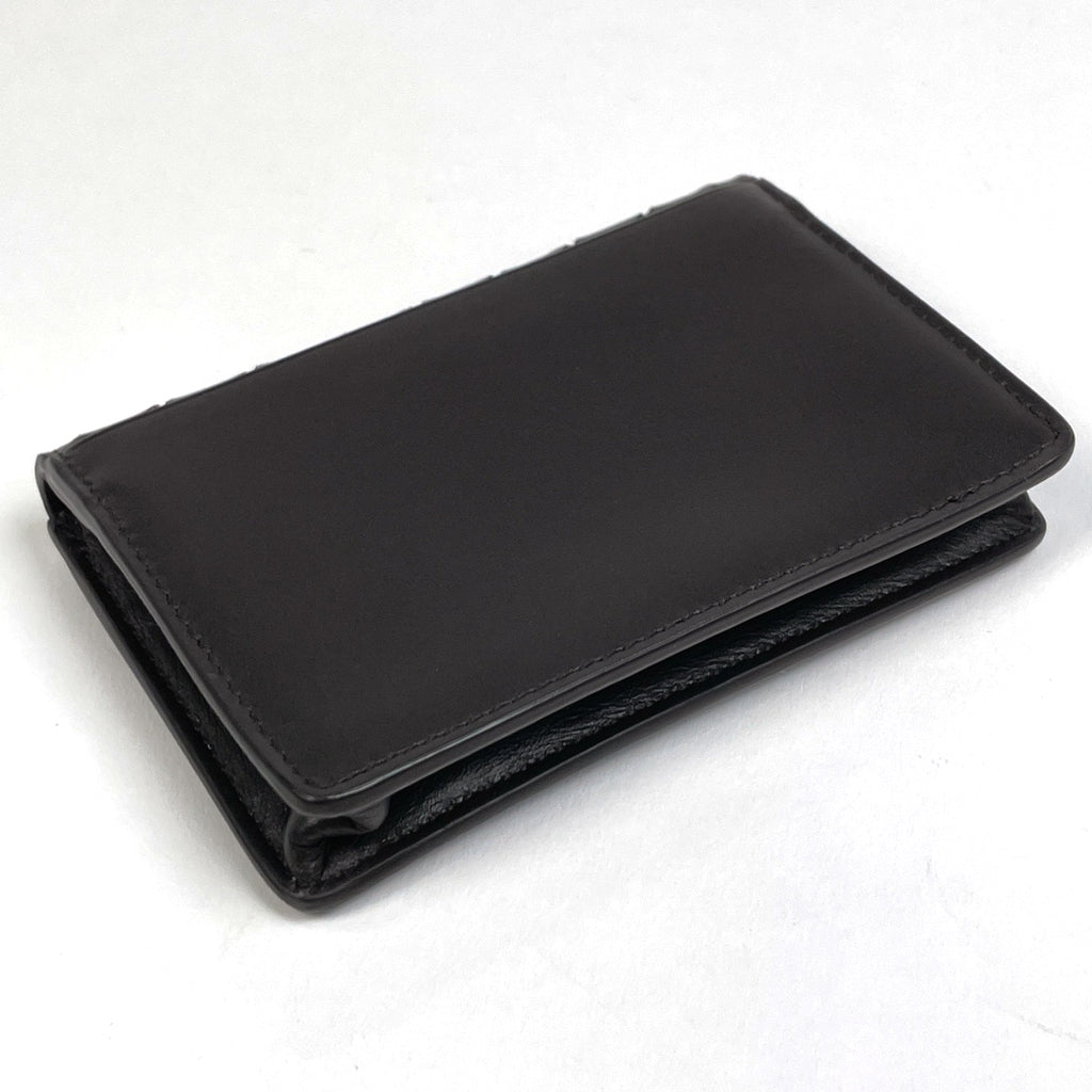 ボッテガヴェネタ イントレチャート カードケース 名刺入れ カードケース レザー ダークブラウン レディース 【中古】brbag