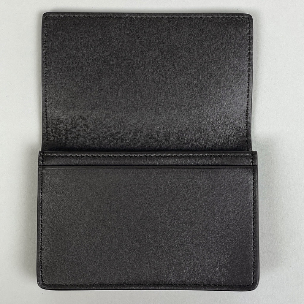 ボッテガヴェネタ イントレチャート カードケース 名刺入れ カードケース レザー ダークブラウン レディース 【中古】brbag