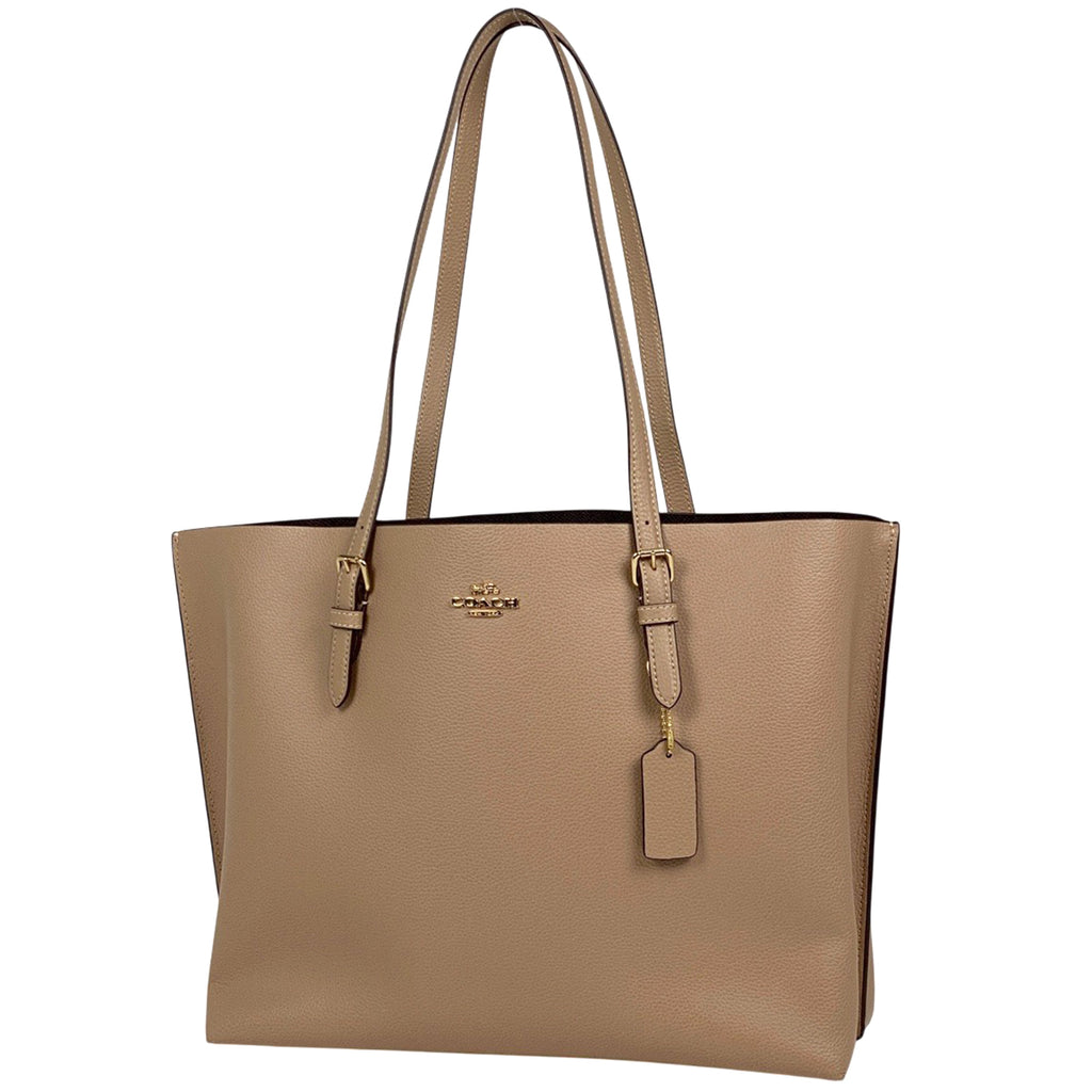コーチ ロゴ トートバッグ 肩掛け モリー トートバッグ レザー ベージュ 1671 レディース 【中古】brbag