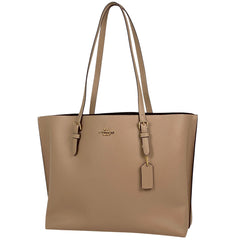 コーチ ロゴ トートバッグ 肩掛け モリー トートバッグ レザー ベージュ 1671 レディース 【中古】brbag