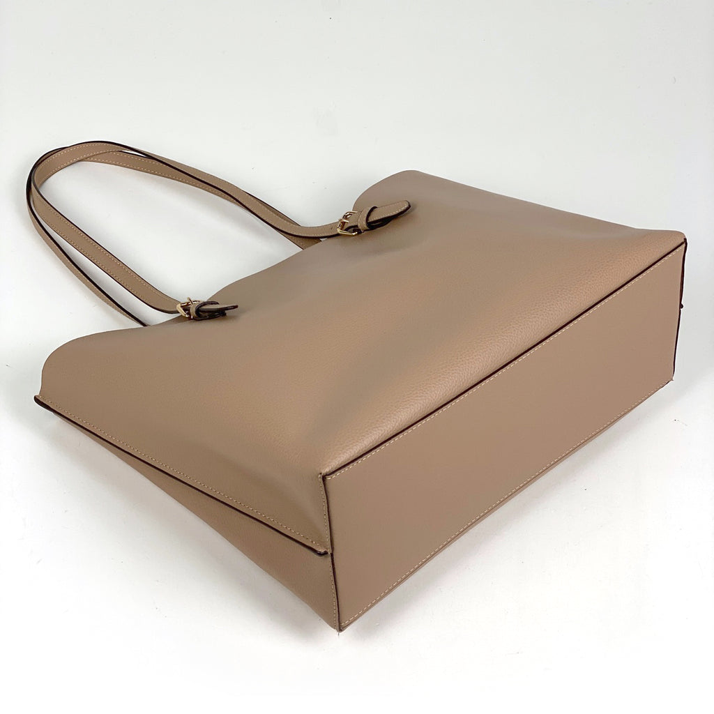 コーチ ロゴ トートバッグ 肩掛け モリー トートバッグ レザー ベージュ 1671 レディース 【中古】brbag