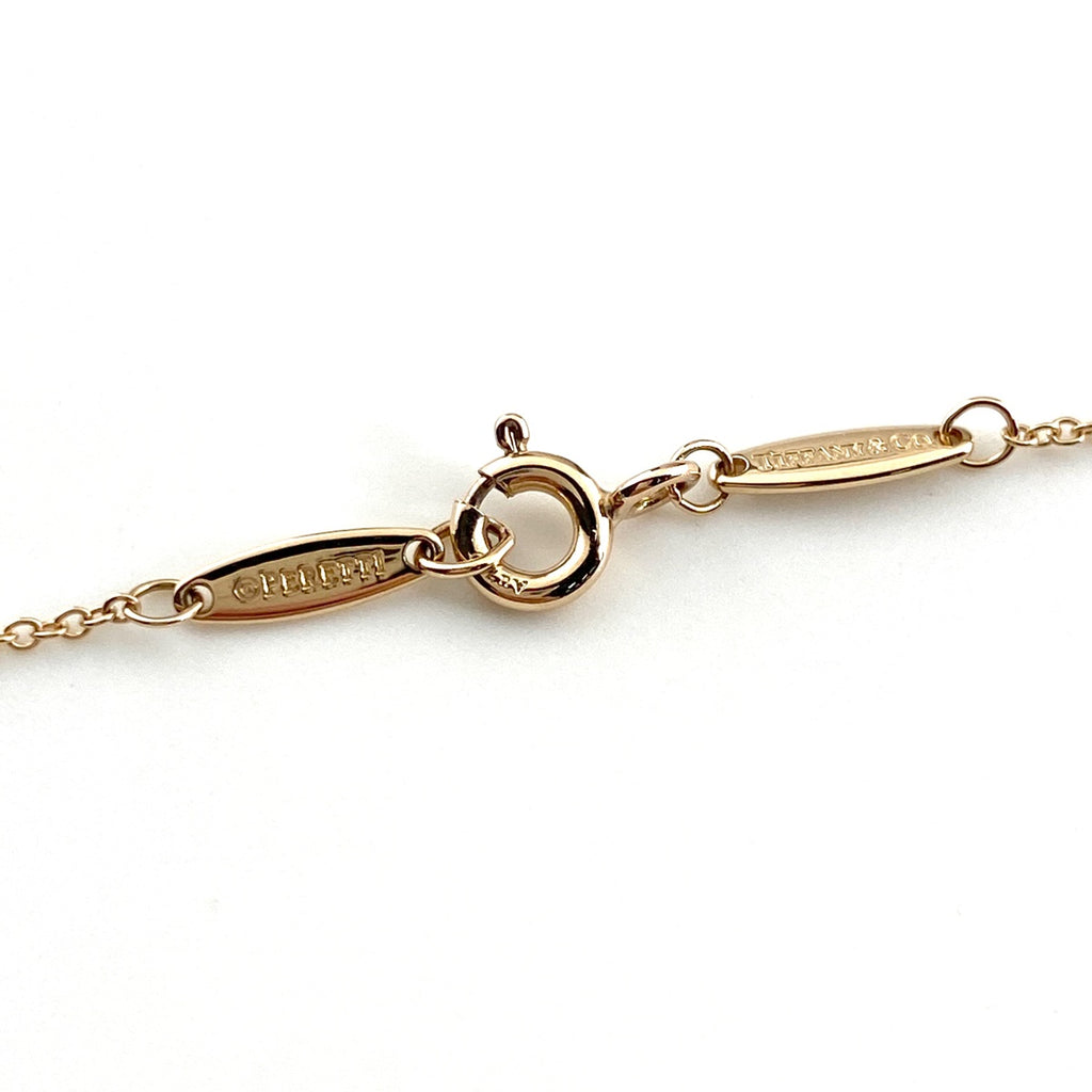 ティファニー バイザヤード ネックレス PG ピンクゴールド ペンダント ダイヤモンド 1Pダイヤ エルサ・ペレッティ ネックレス 750 ダイヤモンド レディース 【中古】brjwl