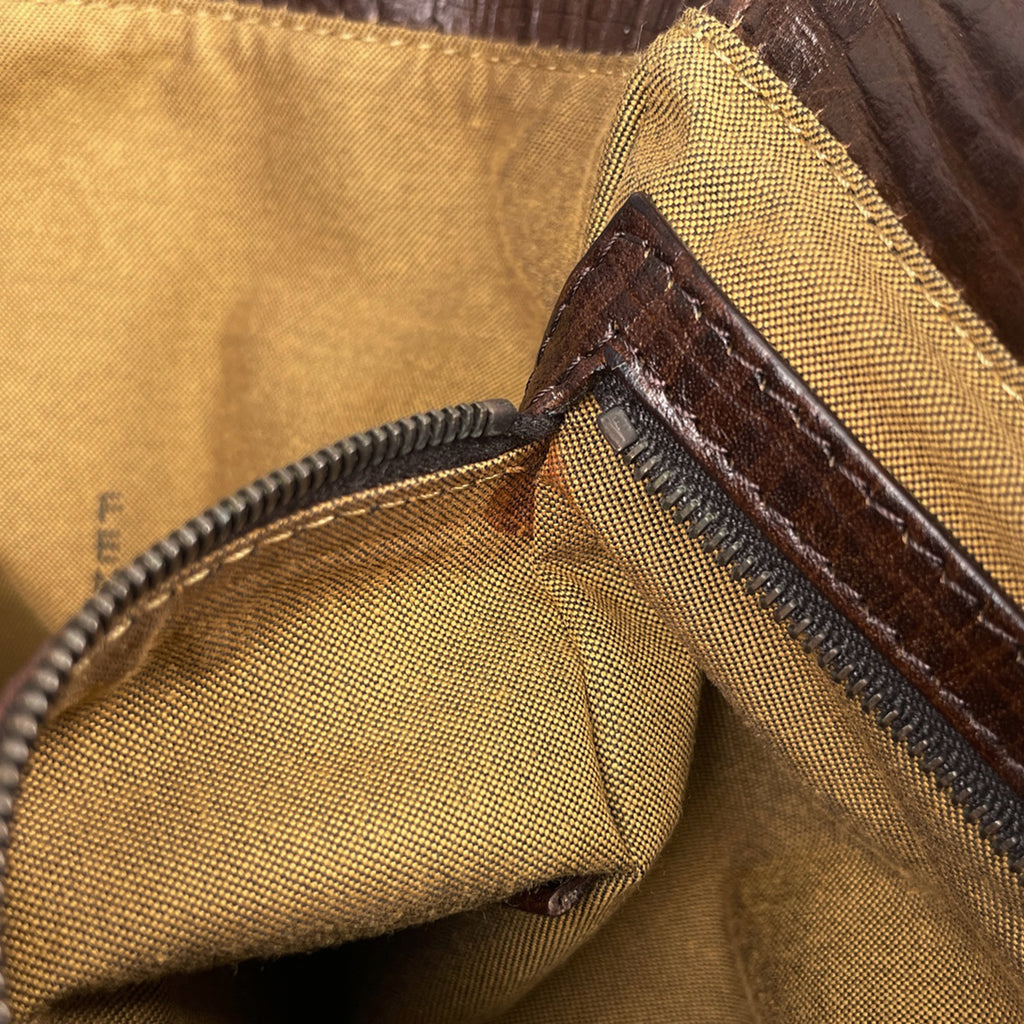フェンディ エトニコ ハンドバッグ ズッカ柄 トート ハンドバッグ キャンバス ブラウン 8BN157 レディース 【中古】brbag