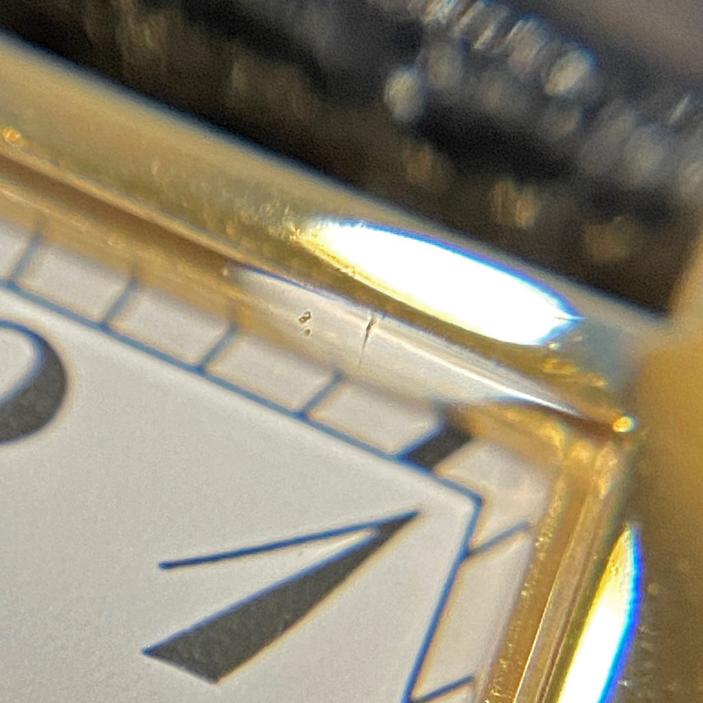 パテックフィリップ ゴンドーロ 4824J-001 腕時計 YG レザー クォーツ ホワイト レディース 【中古】wtcbb
