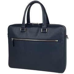 サルヴァトーレフェラガモ ロゴ ビジネスバッグ トートバッグ ビジネスバッグ レザー ネイビー 0458 メンズ 【中古】brbag