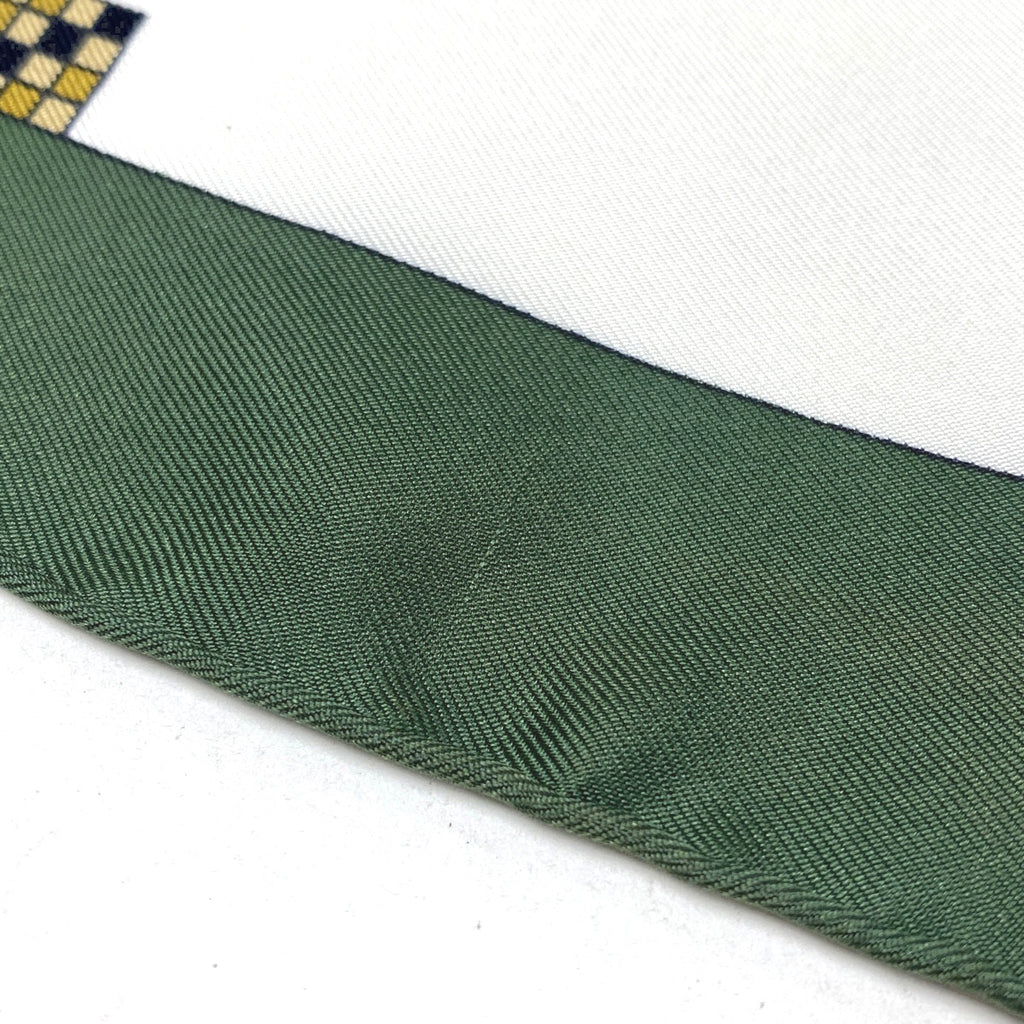 エルメス カレ 90 HARNAIS FRANCAIS PREMIER EMPIRE フランス初代帝国のハーネス スカーフ シルク グリーン マルチカラー レディース 【中古】brbag