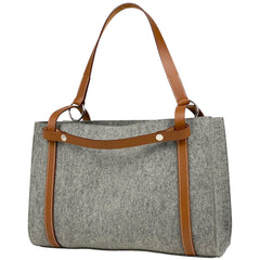 エルメス カバリコル トートバッグ ショルダーバッグ トートバッグ フェルト グレー □P レディース 【中古】brbag