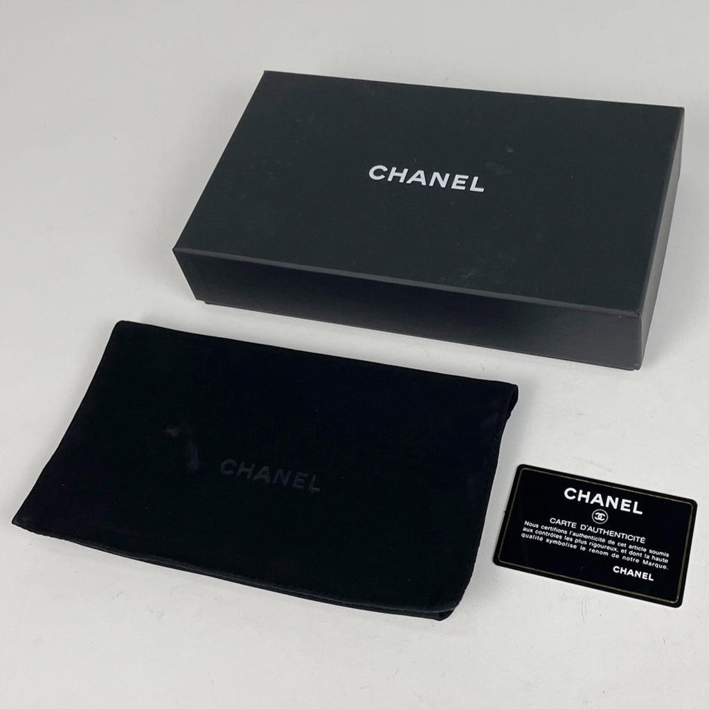 シャネル ココマーク 長財布 マトラッセ 二つ折り 長財布 キャビアスキン ブラック レディース 【中古】brbag