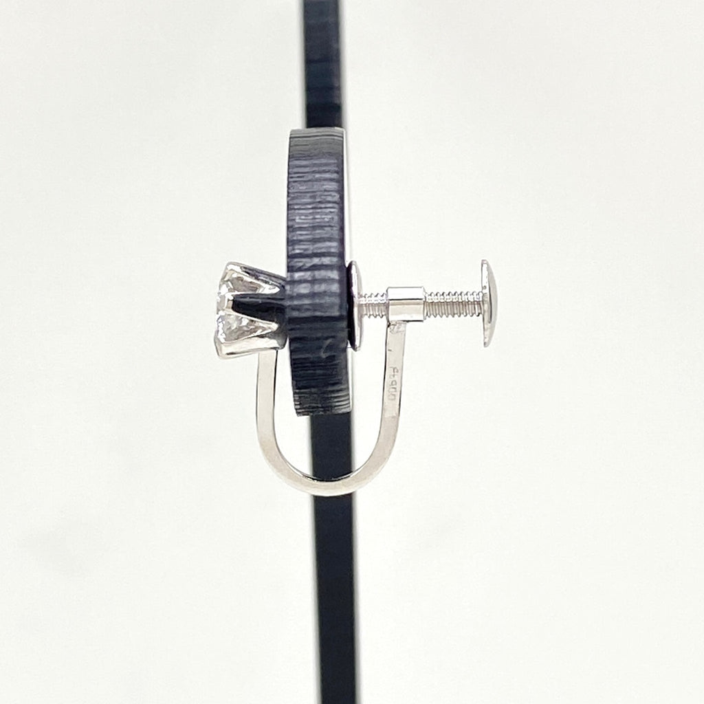 メレダイヤ デザインイヤリング プラチナ イヤリング Pt900 ダイヤモンド レディース 【中古】nbjwl