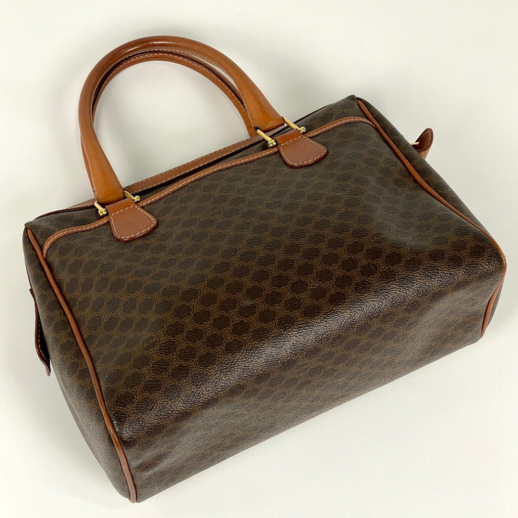 セリーヌ マカダム柄 ハンドバッグ コーティングキャンバス ブラウン レディース 【中古】brbag