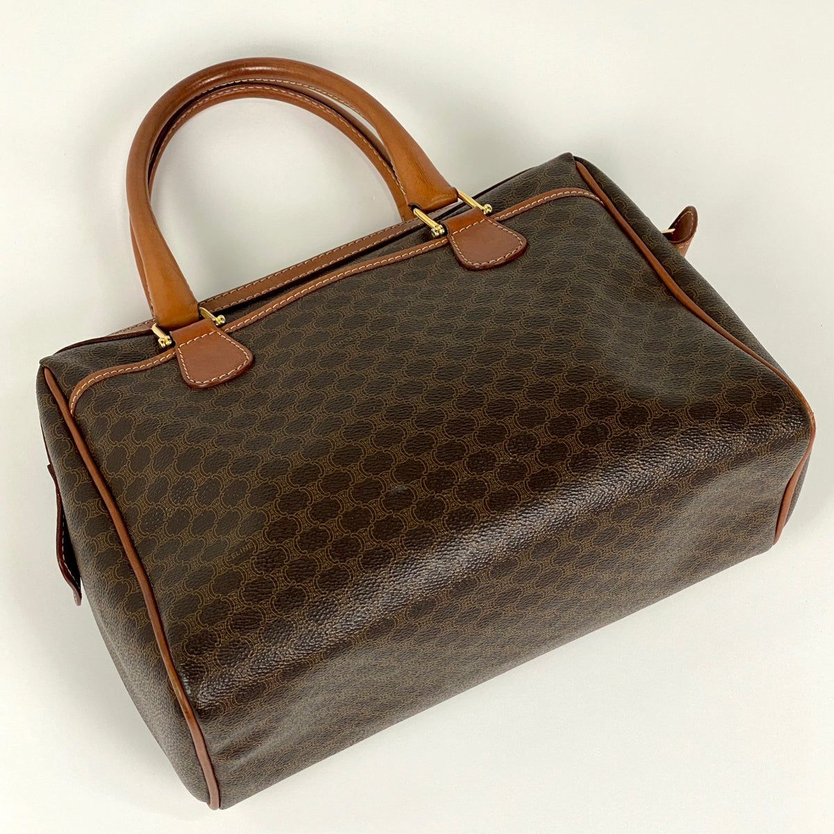 在庫一掃】 セリーヌ マカダム柄 ハンドバッグ コーティングキャンバス