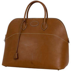 エルメス ボリード 45 バトラー 旅行バッグ レザー ゴールド □C レディース 【中古】brbag