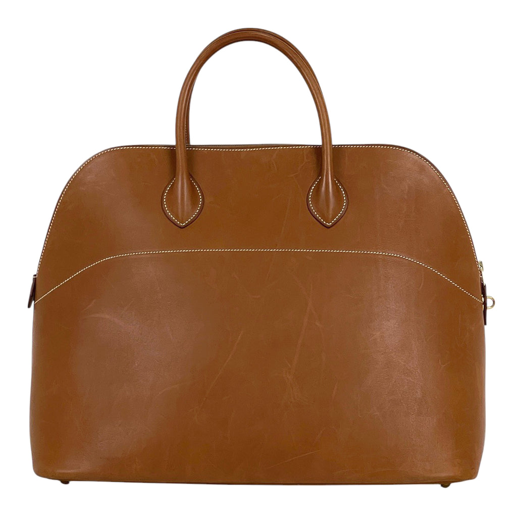 エルメス ボリード 45 バトラー 旅行バッグ レザー ゴールド □C レディース 【中古】brbag